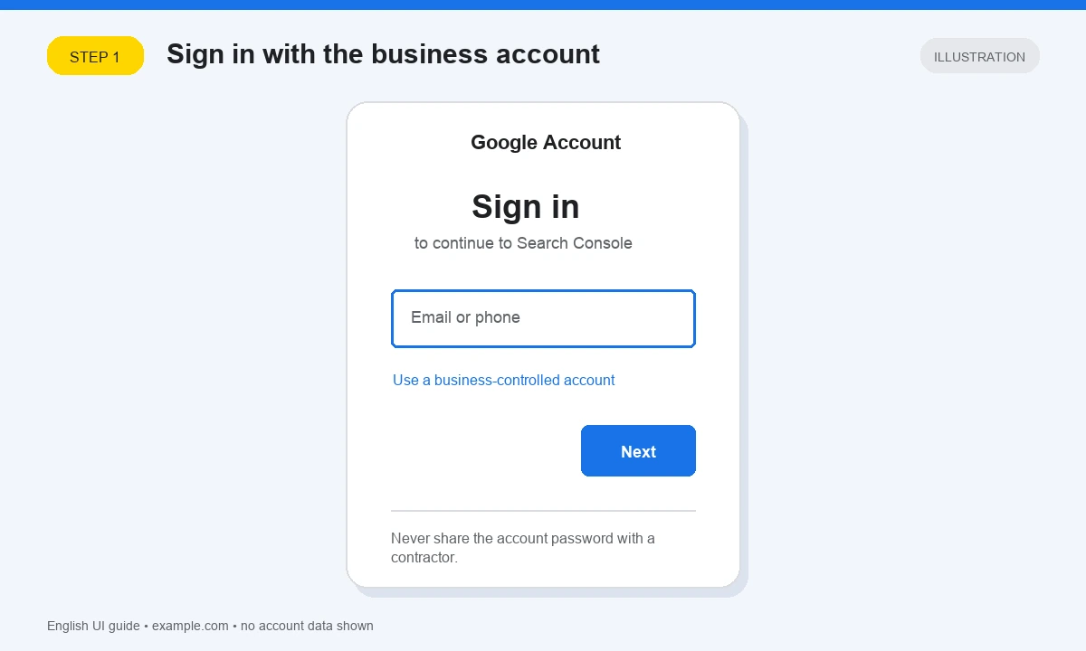 English illustration of the Google Account sign-in screen