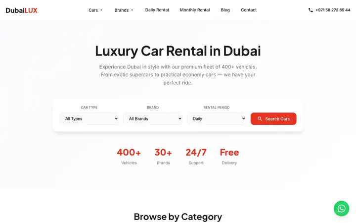 dubairentacarluxury.com — Luxury car rental · Dubai