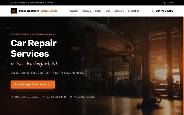 threebrosauto.com — Auto repair · New Jersey